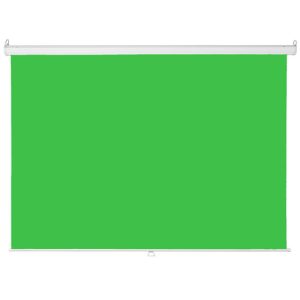 Ecran Manual Chroma Verde 84" 1.70x1.28m EVISION - Retráctil Techo Pared