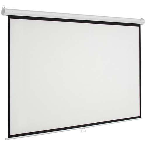 Ecran Manual Fibra de Vidrio 100" 16:9 2.21x1.25m EVISION -Retráctil Techo Pared