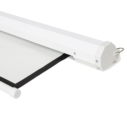 Ecran Manual Fibra de Vidrio 100" 16:9 2.21x1.25m EVISION -Retráctil Techo Pared