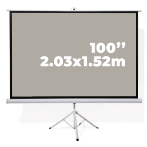 Ecran Trípode 100" 4:3 2.03x1.52m EVISION - Matte Grey