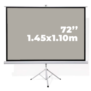 Ecran Trípode 72" 4:3 1.45x1.10m EVISION - Matte Grey