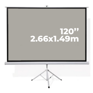 Ecran Trípode Matte Gray 120" 16:9 2.66x1.49 EVISION