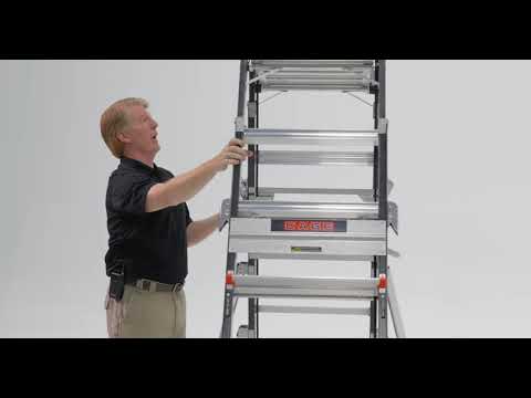Escalera tipo jaula de 5 a 9ft capacidad carga 375 libras