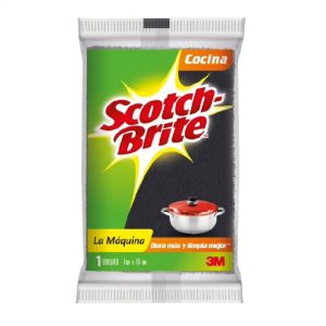 Esponja la máquina x 1 unidad Gris Scotch-Brite