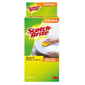 Esponja multiusos 2 en 1 x 7 unidades Scotch-Brite