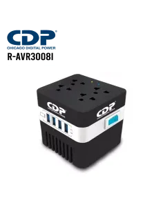 ESTABILIZADOR CDP RU-AVR604I 600VA/300W 4 SALIDAS 4 PORT