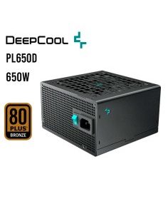 FUENTE DE PODER DEEPCOOL 650W PL650D ( R-PL650D-FC0B-US-V2 ) 80 PLUS BRONZE