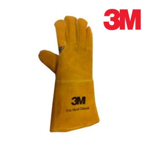 Guante de cuero para soldador gris 14" 3M