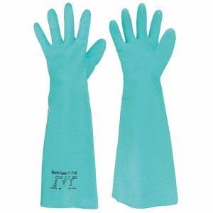 Guante resistente a químicos nitrilo 18" solvex talla M