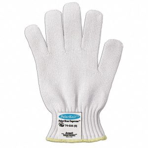 Guante tejido polar bear anticorte blanco ansell