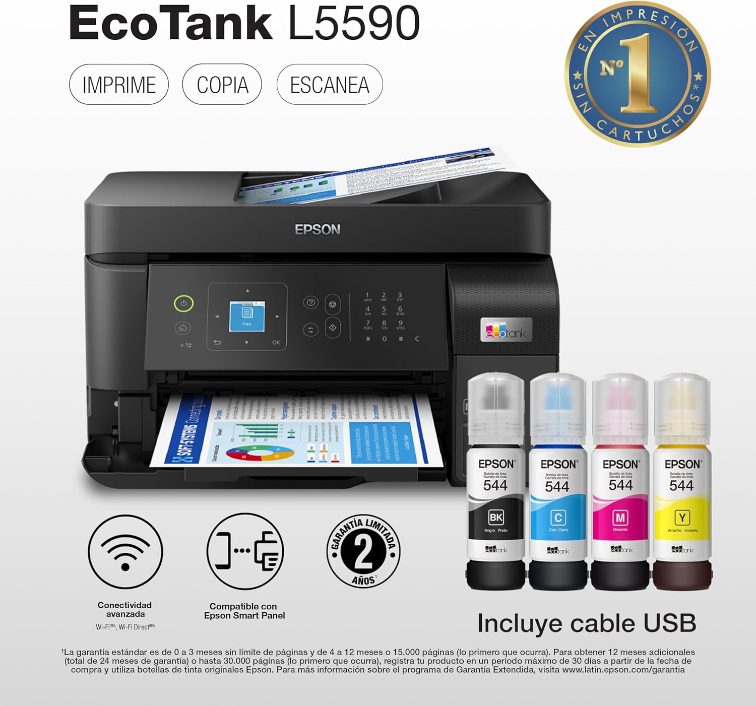 Impresora Epson L5590 Inalambrico Multifuncional ADF
