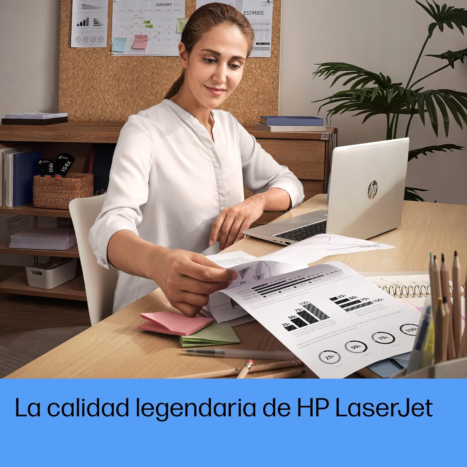 Impresora HP LaserJet Tank MFP 1602w B/N Multifuncional