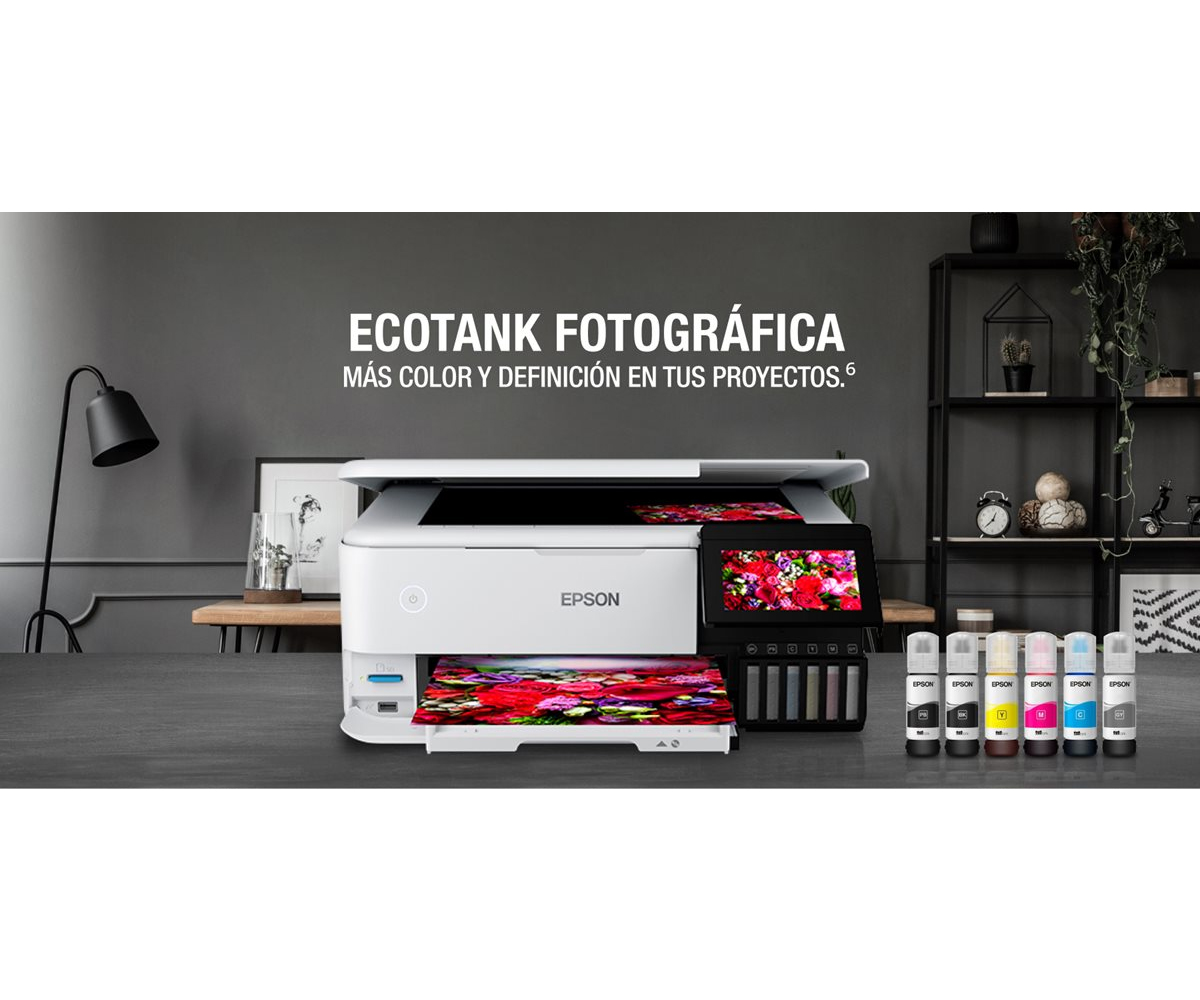 Impresora Multifuncional Epson EcoTank L8160, WiFi Duplex