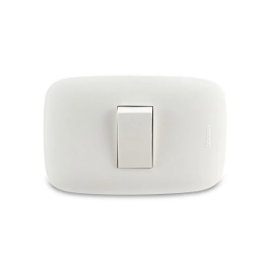 Interruptor Simple Domino Sencia Blanco