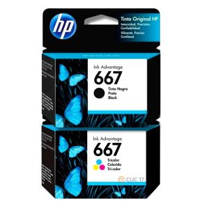 Kit de Tinta 667 Negro y Tricolor Original | Dataplus