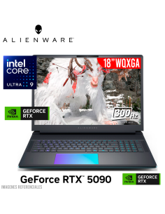 LAPTOP GAMER ALIENWARE 18 AREA 51 ULTRA 9-275HX 64GB 2TB SSD RTX 5090 24GB 18 WQXGA 300HZ WINDOWS 11 (LAA18250-9383BLU-PUS)