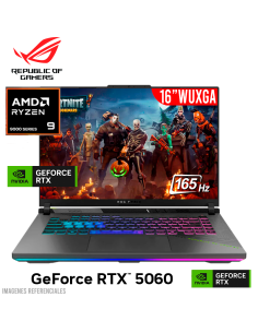 LAPTOP GAMER ASUS ROG STRIX G16 G614FM-WS94 RYZEN 9-9955HX 16GB 1TB SSD RTX 5060 8GB 16" WUXGA WINDOWS 11 (90NR0L17-M00010)