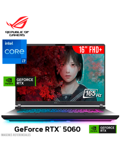 LAPTOP GAMER ASUS ROG STRIX G16 G615JMR-AS74 I7-14650HX 16GB 1TB SSD GEFORCE RTX 5060 8GB 16 FHD+ 165HZ WINDOWS 11