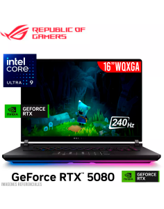 LAPTOP GAMER ASUS ROG STRIX SCAR G635LW-XS97 ULTRA 9-275HX 32GB 2TB SSD GEFORCE RTX 5080 16GB 16 WQXGA 240HZ WINDOWS 11 PRO