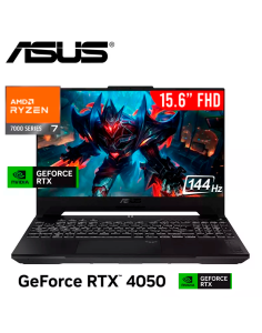 LAPTOP GAMER ASUS TUF A15 FA507NUR-LP005 RYZEN 7-7435HS 16GB 512GB SSD GEFORCE RTX 4050 6GB 15.6 FHD FREEDOS (90NR0JP5-M00250)