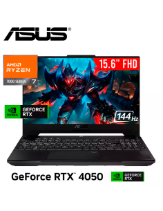 LAPTOP GAMER ASUS TUF A15 FA507NUR-LP005 RYZEN 7-7435HS 16GB 512GB SSD GEFORCE RTX 4050 6GB 15.6 FHD FREEDOS (90NR0JP5-M00250)