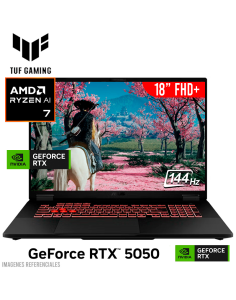LAPTOP GAMER ASUS TUF A18 FA808UH-RS74 RYZEN 7-260 16GB 1TB SSD GEFORCE RTX 5050 8GB 18 FHD+ 144HZ WINDOWS 11