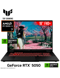 LAPTOP GAMER ASUS TUF A18 FA808UH-RS74 RYZEN 7-260 16GB 1TB SSD GEFORCE RTX 5050 8GB 18 FHD+ 144HZ WINDOWS 11