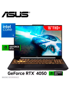 LAPTOP GAMER ASUS TUF F16 FX607VU-RL048 CORE 5-210H 16GB DDR5 512GB SSD RTX 4050 6GB 16 WUXGA 144HZ FREEDOS ( 90NR0N06-M00430 )