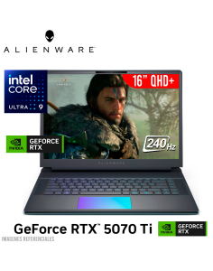 LAPTOP GAMER DELL AA16250 ALIENWARE 16 ULTRA 9-275HX 32GB 2TB SSD GEFORCE RTX 5070 TI 12GB 16 QHD+ 240HZ WINDOWS 11 (MG3CY)