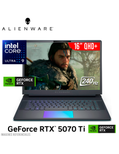 LAPTOP GAMER DELL AA16250 ALIENWARE 16 ULTRA 9-275HX 32GB 2TB SSD GEFORCE RTX 5070 TI 12GB 16 QHD+ 240HZ WINDOWS 11 (MG3CY)