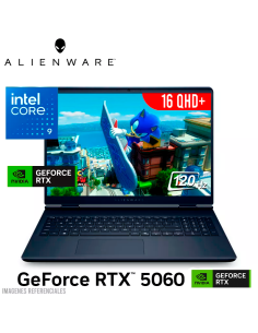 LAPTOP GAMER DELL ALIENWARE AC16250 AURORA GAMING CORE 9 270H 16GB DDR5 1TB SSD GEFORCE RTX 5060 8GB 16 QHD+ WINDOWS 11 (F0P09)