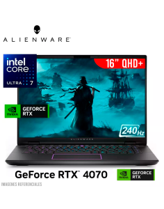 LAPTOP GAMER DELL ALIENWARE M16 R2 I.ULTRA 7-155H 16GB 1TB SSD GEFORCE RTX 4070 8GB 16 QHD WINDOWS 11 (RH2FJ)