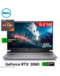 LAPTOP GAMER DELL G5 15 5525 RYZEN 7-6800H 16GB DDR5 512GB SSD GEFORCE RTX 3060 6GB 15.6 FHD WINDOWS 11 (0NVKM)