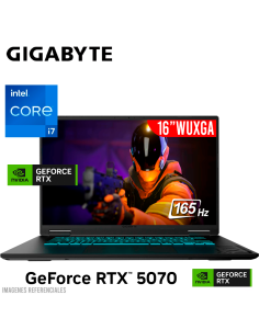 LAPTOP GAMER GIGABYTE A16 GA6H I7-13620H 16GB 1TB SSD GEFORCE RTX 5070 8GB 16 WUXGA 165HZ WINDOWS 11 (CWHI3US894SH)