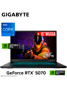 LAPTOP GAMER GIGABYTE A16 GA6H I7-13620H 16GB 1TB SSD GEFORCE RTX 5070 8GB 16 WUXGA 165HZ WINDOWS 11 (CWHI3US894SH)