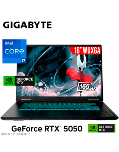 LAPTOP GAMER GIGABYTE A16 I7-13620H 64GB DDR5 512GB SSD GEFORCE RTX 5050 8GB 16 WUXGA WINDOWS 11 (A16 CTHI3LA893SH)