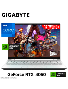 LAPTOP GAMER GIGABYTE AERO I7-13700H 16GB 1TB SSD GEFORCE RTX 4050 6GB 14 WQHD+ OLED 90HZ WINDOWS 11 (BMF72LABB4SH)