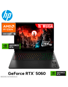 LAPTOP GAMER HP OMEN 16-AP0053DX RYZEN 9-8940HX 32GB DDR5 1TB SSD GEFORCE RTX 5060 8GB 16 WUXGA 144HZ WINDOWS 11