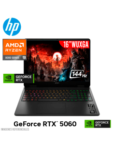 LAPTOP GAMER HP OMEN 16-AP0053DX RYZEN 9-8940HX 32GB DDR5 1TB SSD GEFORCE RTX 5060 8GB 16 WUXGA 144HZ WINDOWS 11
