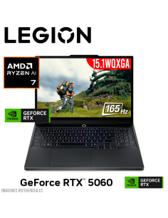 LAPTOP GAMER LEGION 5 15AHP10 RYZEN 7 260 16GB 512GB SSD GEFORCE RTX 5060 8GB 15.1 WQXGA OLED 165HZ WINDOWS 11 (83M00001US)