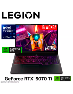 LAPTOP GAMER LEGION 7 16IAX10H CORE 9-275HX 32GB 2TB SSD T. DE VIDEO RTX 5070TI 12GB 16 WQXGA 240HZ WINDOWS 11 (83F5001BUS)