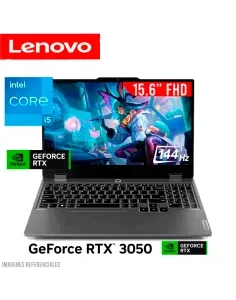 LAPTOP GAMER LENOVO LOQ 15IAX9 I5-12450HX 8GB DDR5 512GB SSD GEFORCE RTX 3050 6GB 15.6 FHD 144HZ FREEDOS (83GS006WLM)