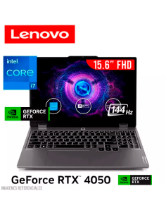 LAPTOP GAMER LENOVO LOQ 15IRX9 I7-13650HX 16GB DDR5 512GB SSD GEFORCE RTX 4050 6GB 15.6 FHD 144HZ FREEDOS (83DV00FKLM)