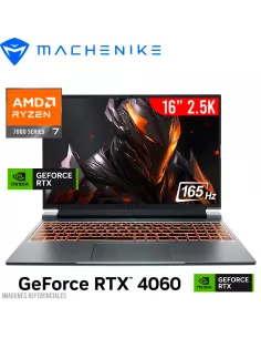 LAPTOP GAMER MACHENIKE L16 PRO RYZEN 7-7735H 16GB 1TB SSD T. VIDEO RTX 4060 8GB 16 2.5K 165HZ WINDOWS 11