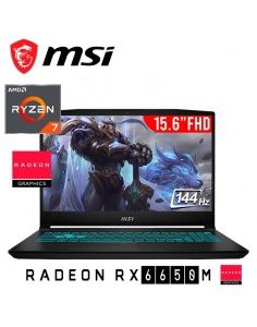 LAPTOP GAMER MSI BRAVO B7ED-001US RYZEN 7-7735HS 16GB 512GB T. VIDEO RX6550M 4GB 15.6 FHD 144HZ WINDOWS 11