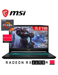 LAPTOP GAMER MSI BRAVO B7ED-001US RYZEN 7-7735HS 16GB 512GB T. VIDEO RX6550M 4GB 15.6 FHD 144HZ WINDOWS 11