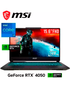 LAPTOP GAMER MSI CYBORG 15 A13VE-218US I7-13620H 16GB DDR5 512GB SSD GEFORCE RTX 4050 6GB 15.6 FHD 144HZ WINDOWS 11