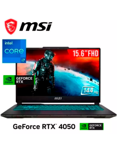 LAPTOP GAMER MSI CYBORG 15 A13VE-218US I7-13620H 16GB DDR5 512GB SSD GEFORCE RTX 4050 6GB 15.6 FHD 144HZ WINDOWS 11