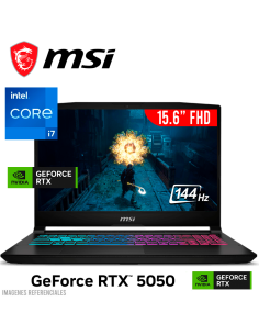 LAPTOP GAMER MSI KATANA 15 HX B14WEK-001US I7-14650HX 16GB 512GB SSD GEFORCE RTX 5050 8GB 15.6 FHD 144HZ WINDOWS 11