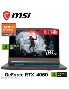 LAPTOP GAMER MSI THIN A15 B8VF-270US RYZEN 9-8945HS 16GB 1TB SSD GEFORCE RTX 4060 8GB 15.6 FHD 144HZ WINDOWS 11(9S7-16RK11-270)